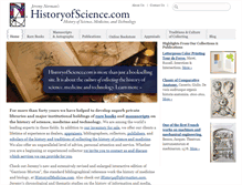 Tablet Screenshot of historyofscience.com